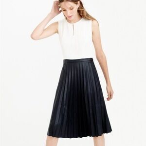 J. Crew Black and White A-Line Dress